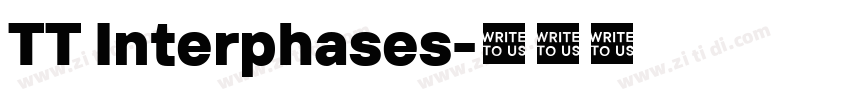 TT Interphases字体转换